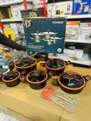 DONNOR 15 Pcs Never-Stick Cookware Set