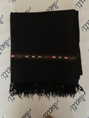 Lot wool Black Swati Shawl for men pure woolen