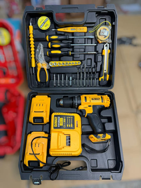 Dewalt lot 48v drill machine set with full toolkit set black box
