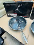 Germany Stainless Steel  lesser honeycomb fry pan & Handi