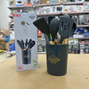 Uakeen 12pcs Silicone Kitchen Spoon Set VK-76