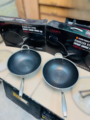 Germany Stainless Steel  lesser honeycomb fry pan & Handi