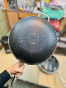 Germany Stainless Steel  lesser honeycomb fry pan & Handi